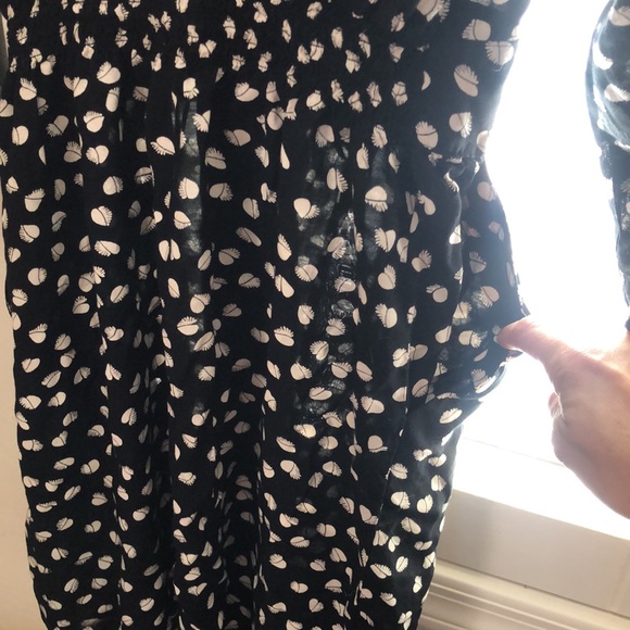 Vintage 1980’s Karin Stevens Petite Black White Broken Heart Print Dress Sz 8 - Picture 12 of 16